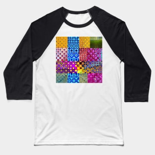 Pattern dotted and square Baseball T-Shirt